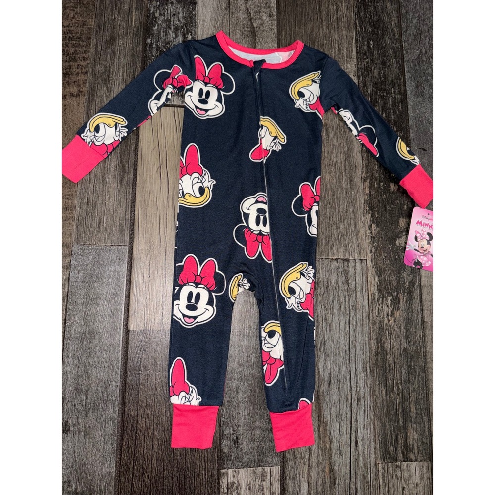 Baby Minnie Mouse one piece sleeper 12 months